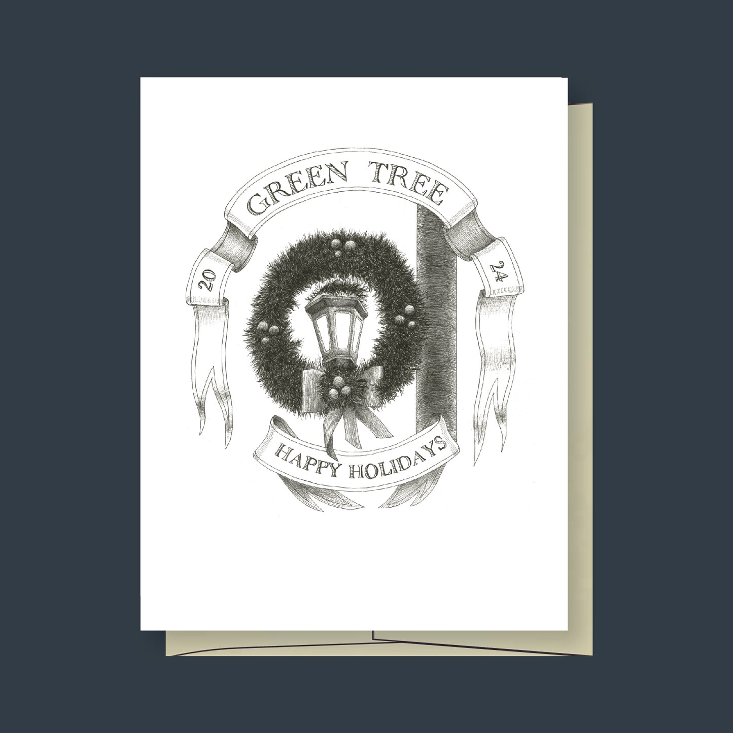 Green Tree Ornament | Greeting Card