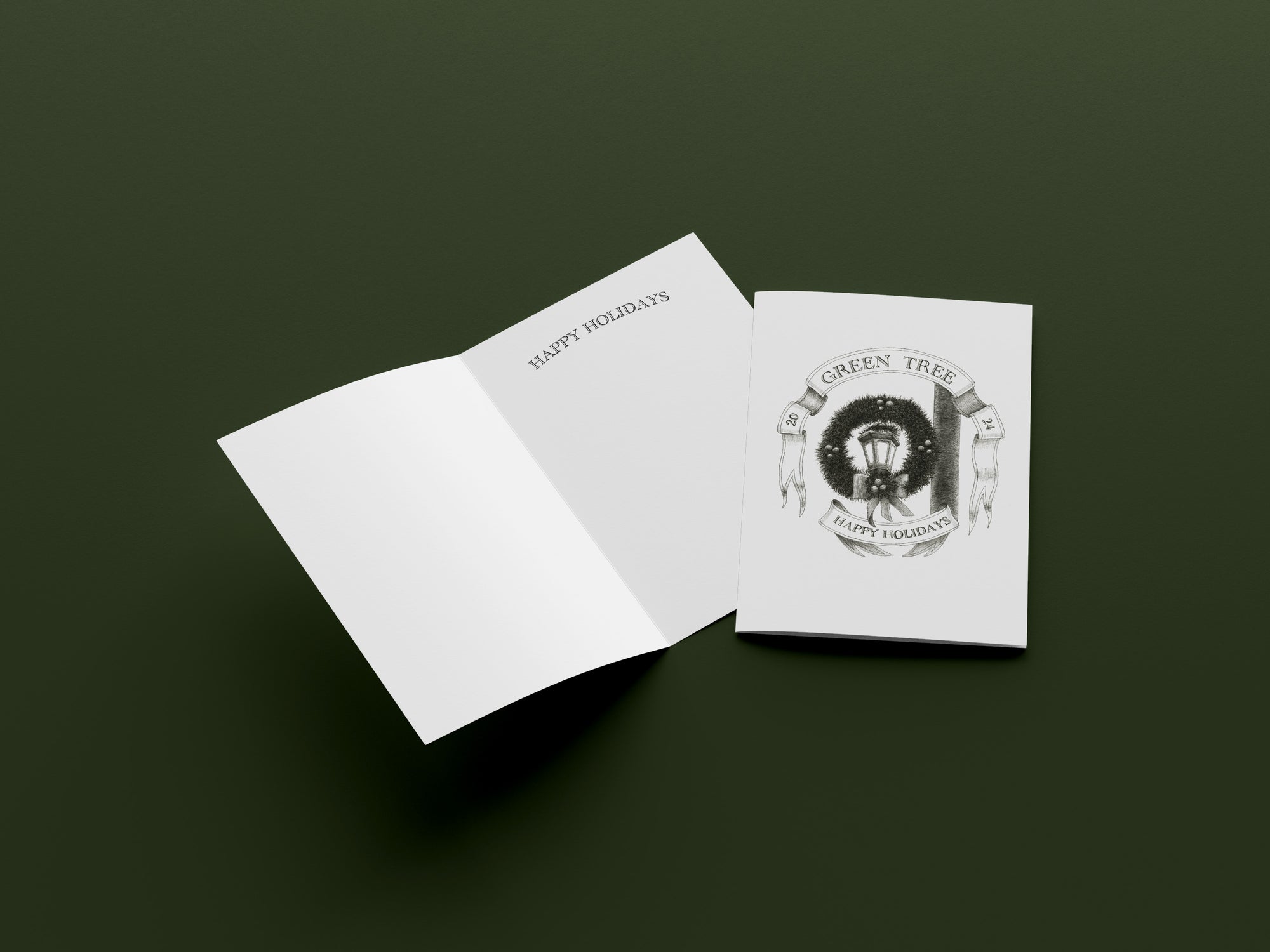 Green Tree Ornament | Greeting Card