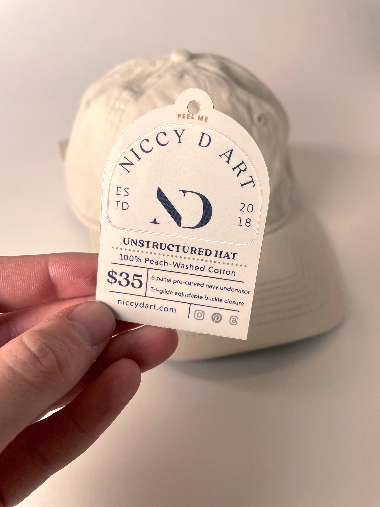 Niccy D Art |  Unstructured Hat