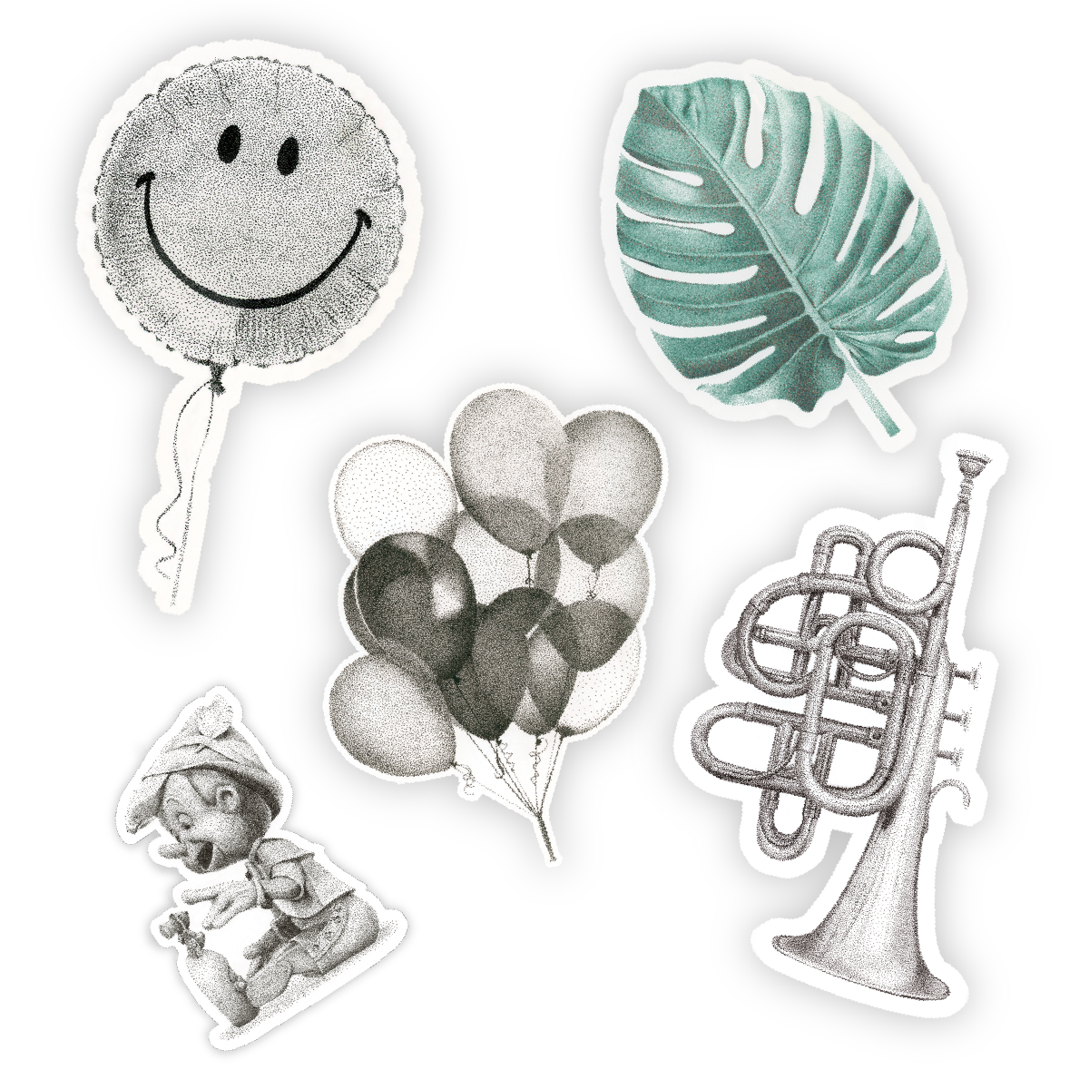 Pointillism Sticker Bundle