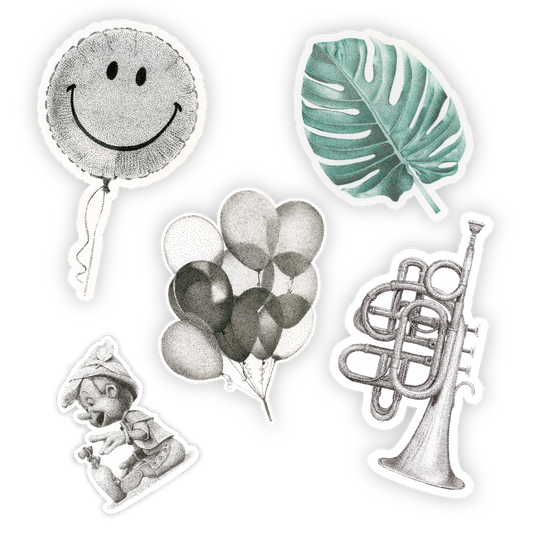 Pointillism Sticker Bundle