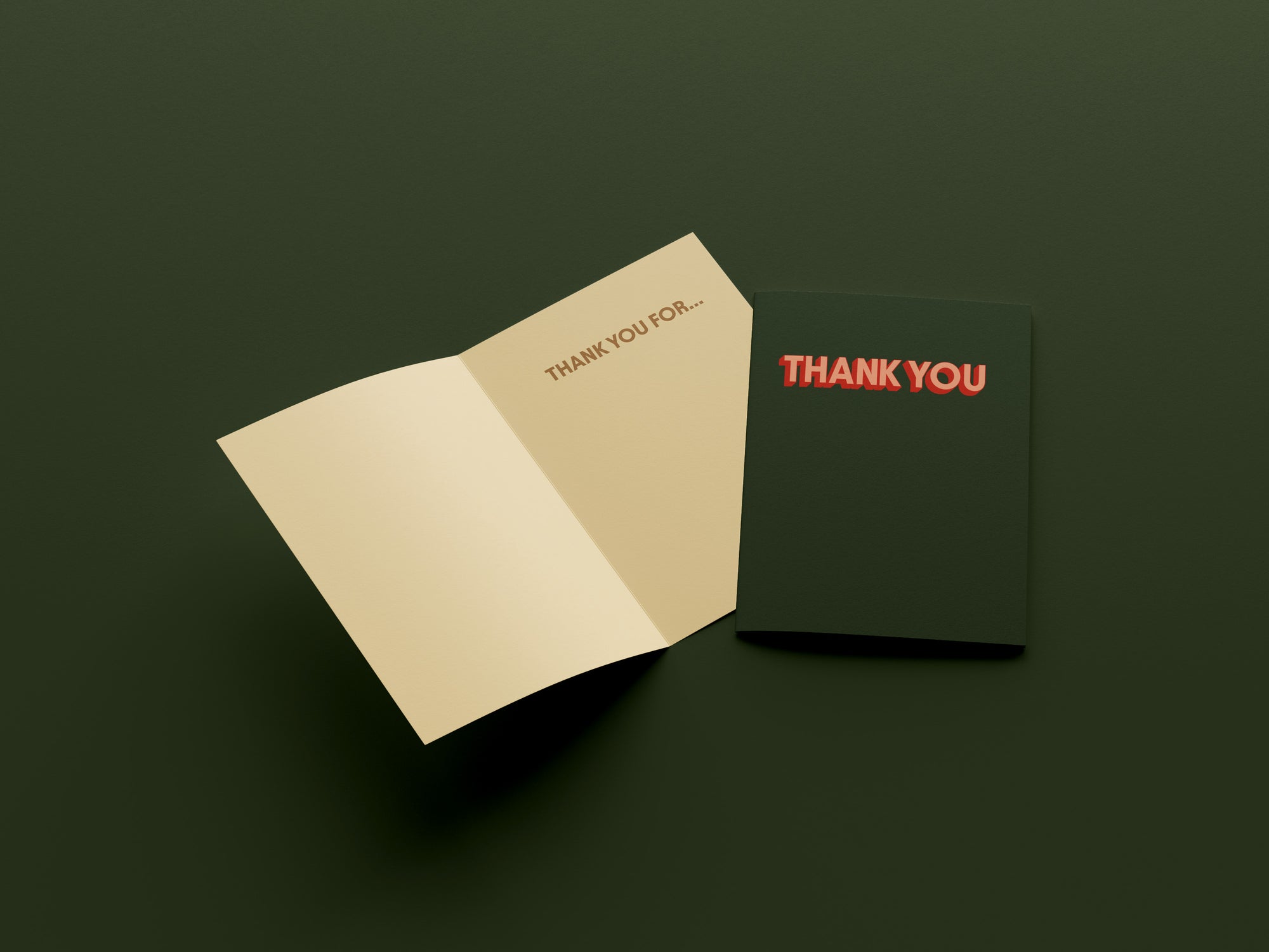 Thank you | Portrait Greeting Card